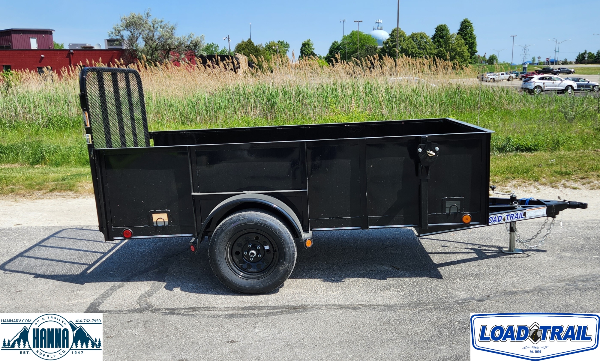 Load Trail 5 x 10 Single Axle Landscape Trailer with 24" Solid Metal Sides